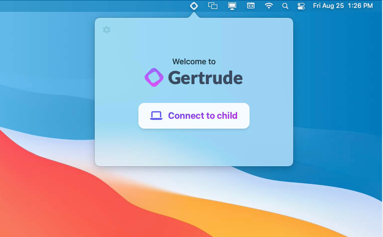 Click <b>Connect to child</b>