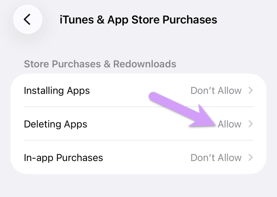 how to block explicit images in maps: temporarily allow deleting apps