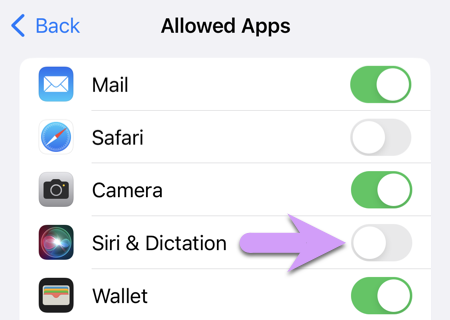 what you forgot locking down your kid's iPhone: disable Siri and Dictation
