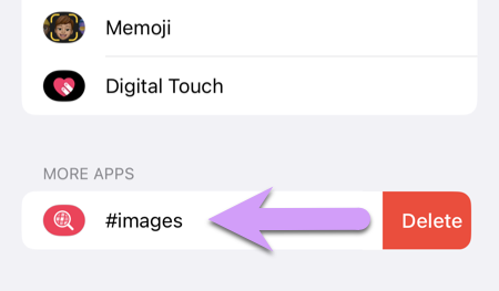 what you forgot locking down your kid's iPhone: then delete the #images app