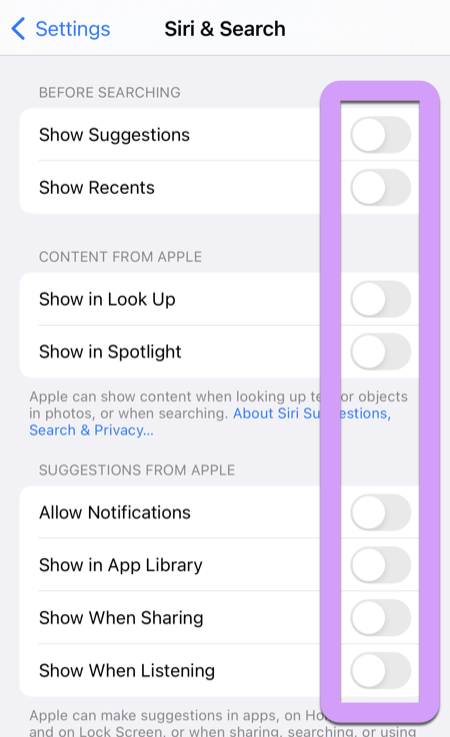 five things you forgot locking down your kids iPhone: disable all Siri system integrations for safety