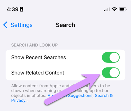 iOS 18 parental controls are getting worse: the 'Show Related Content' Settings area is always available to kids