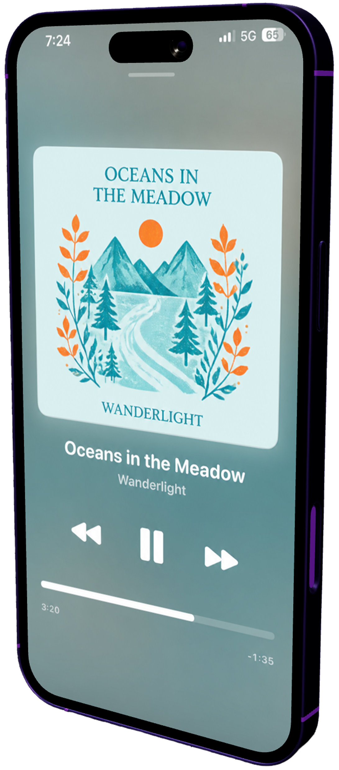 Gertrude Music Now Playing on iPhone