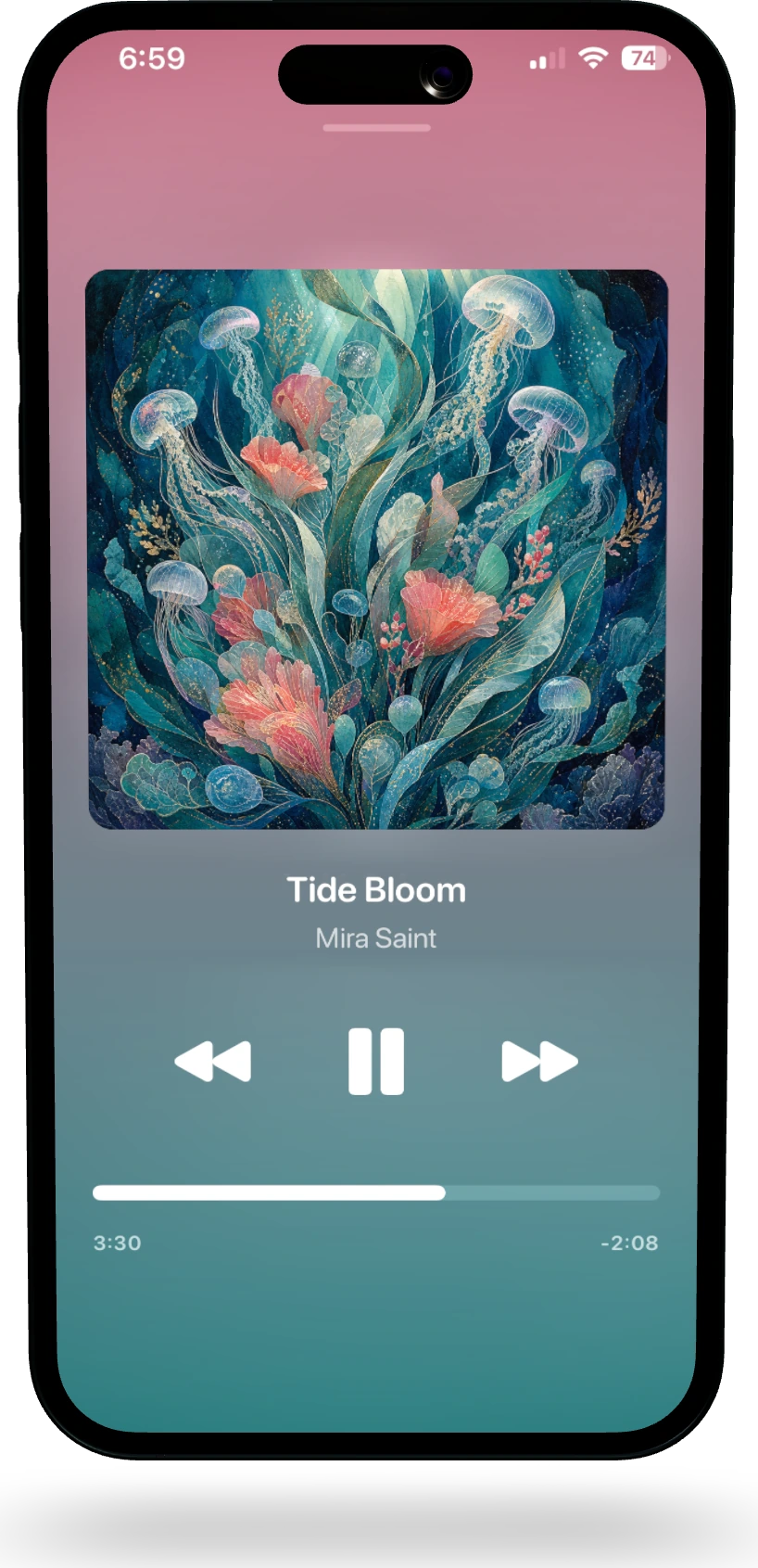 Gertrude Music playing Tide Bloom by Mira Saint